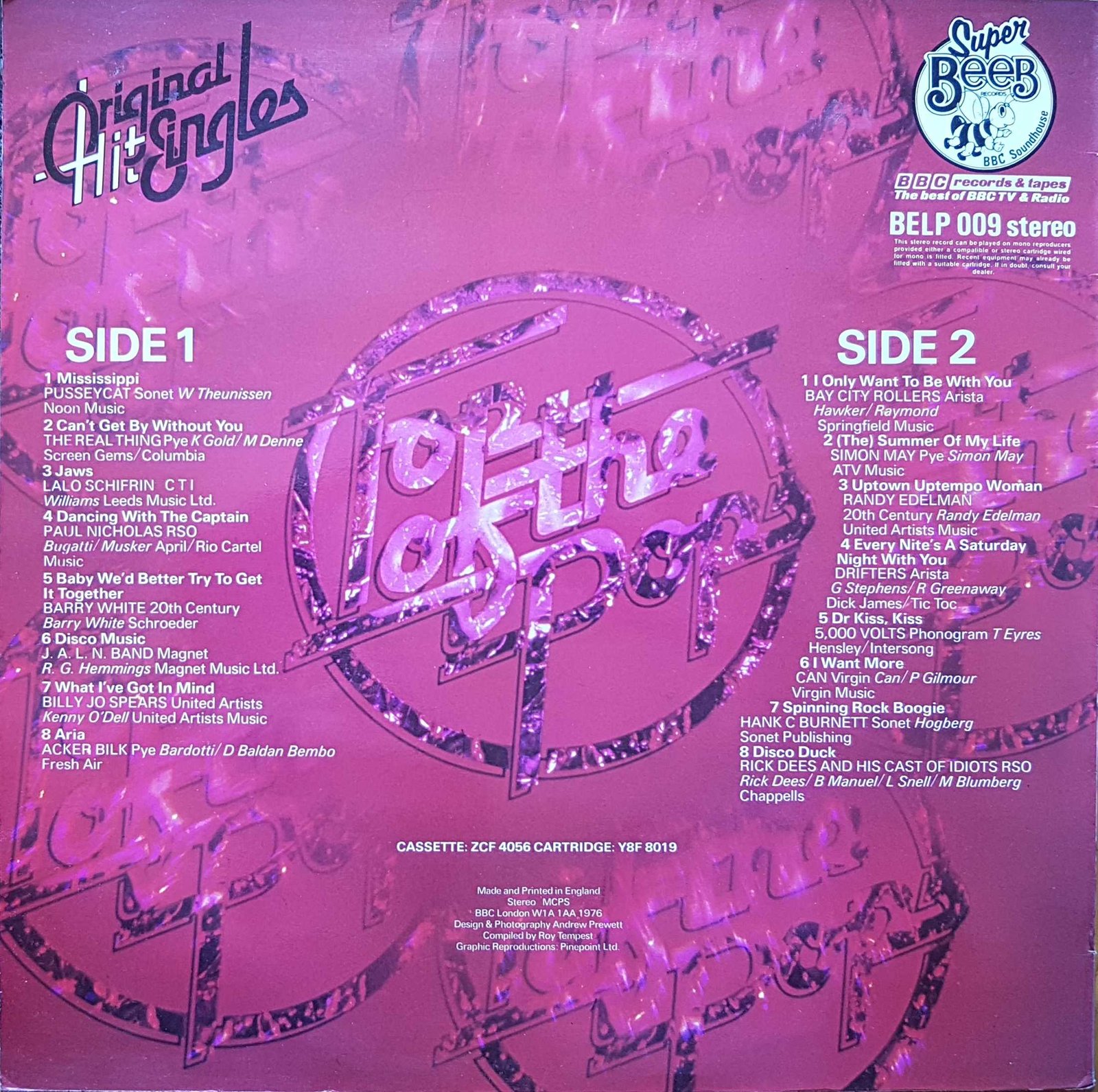 Back cover of BELP 009